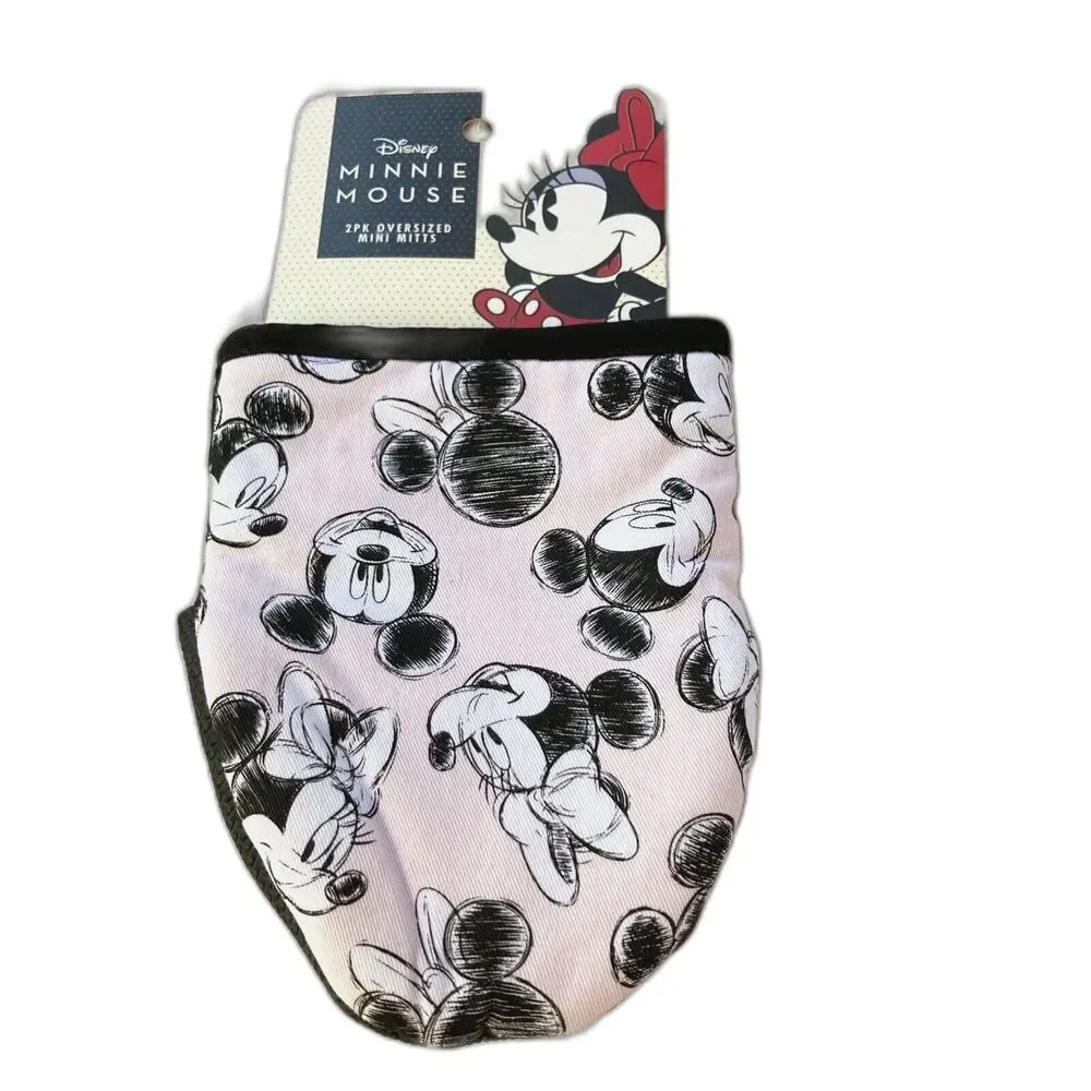 Disney Minnie Mouse Oven Mitt & Pot Holder Set – 3 Piece Kitchen Set